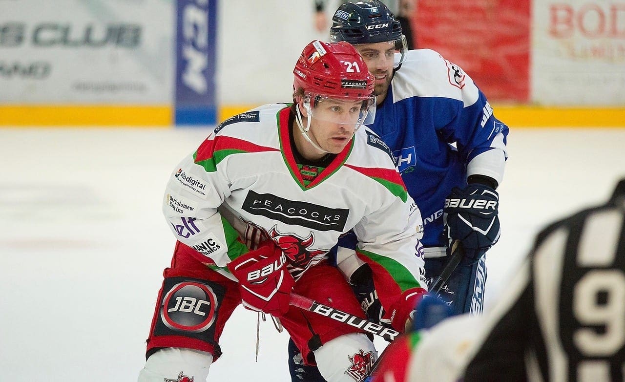 Luke Piggott Devils Goal Scorer V Milton Keynes, British Ice Hockey