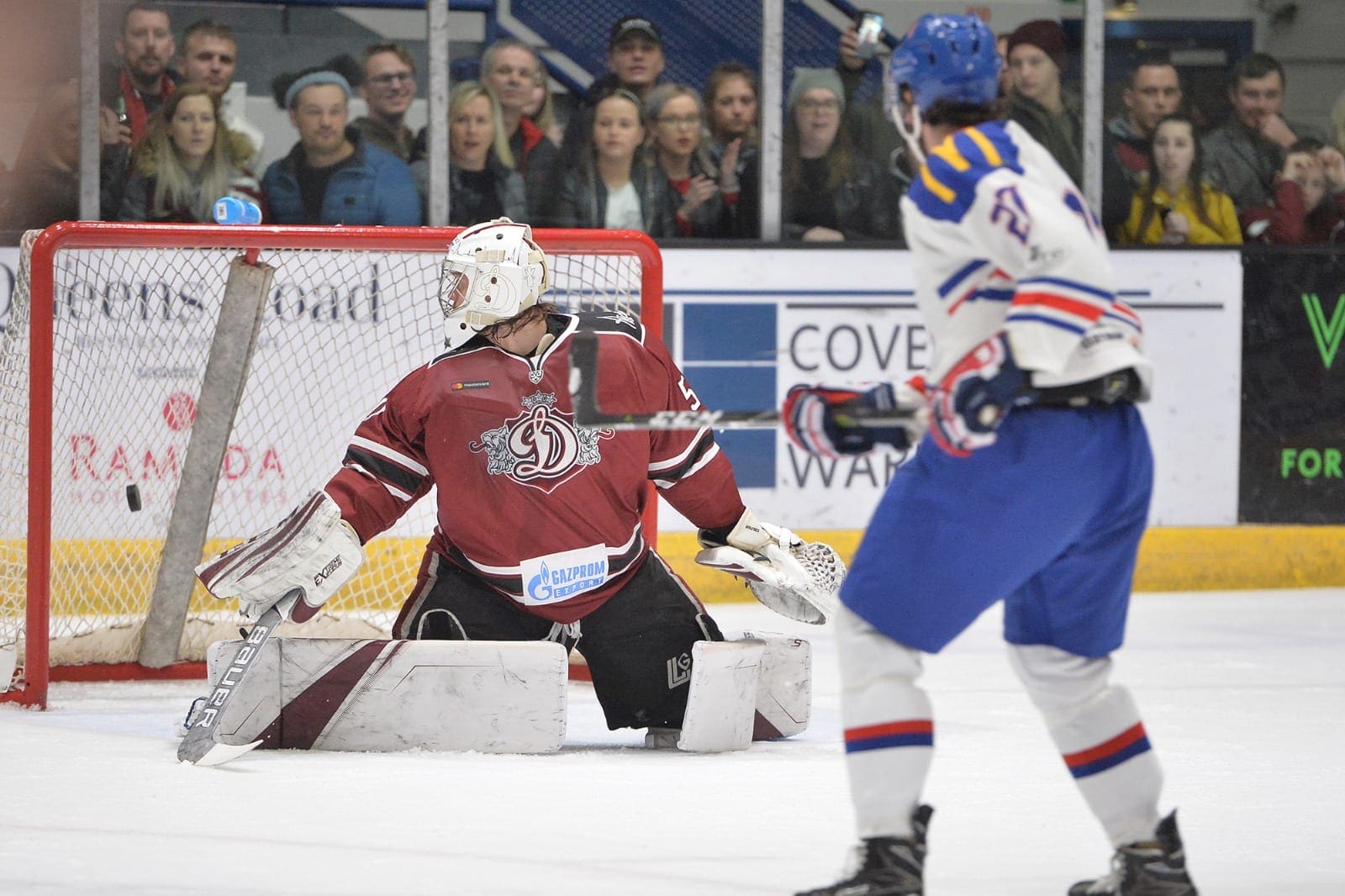 Luke Ferrara Goal V Riga Skydome, British Ice Hockey