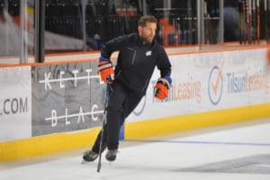 Aaron Fox's Sheffield Steelers are neck and neck with the Belfast Giants in the Elite League's title race (Image: Dean Woolley)