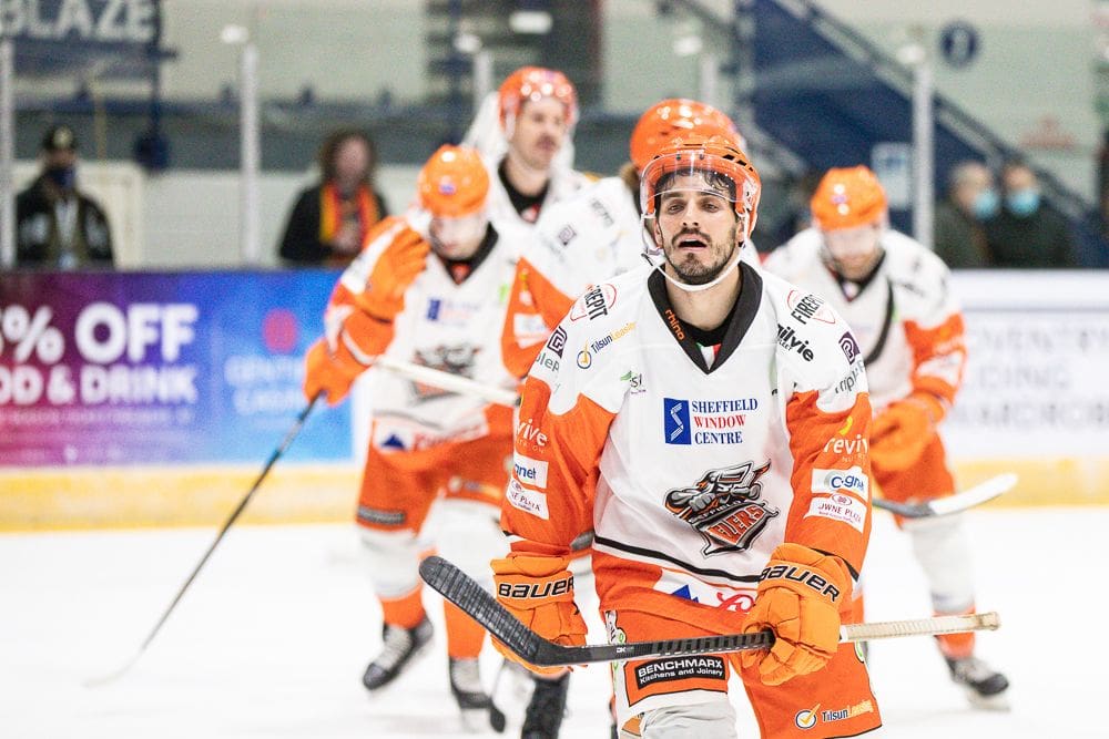 2022 IIHF World Championship- Tommaso Traversa spent the second half of 2021-22 with the Sheffield Steelers (Image: Dean Woolley)