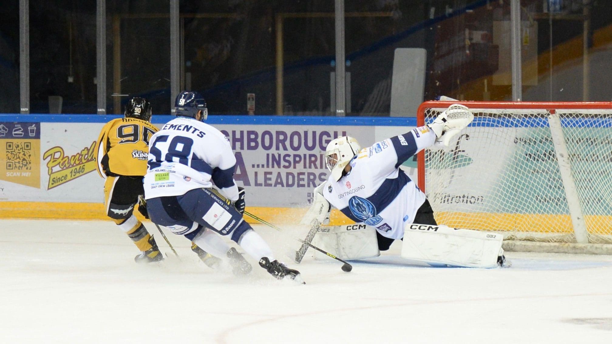 Paavo Hölsä starred in the Coventry Blaze's 6-1 win over Gary Graham's Nottingham Panthers (Image: Panthers Images)