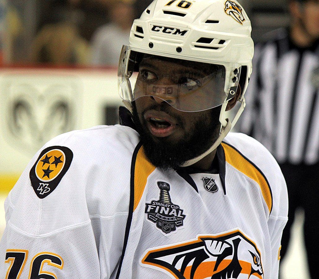 Chára Subban Yandle - P.K. Subban, formerly of the Nashville Predators (Image: Wikimedia Commons / Michael Miller)