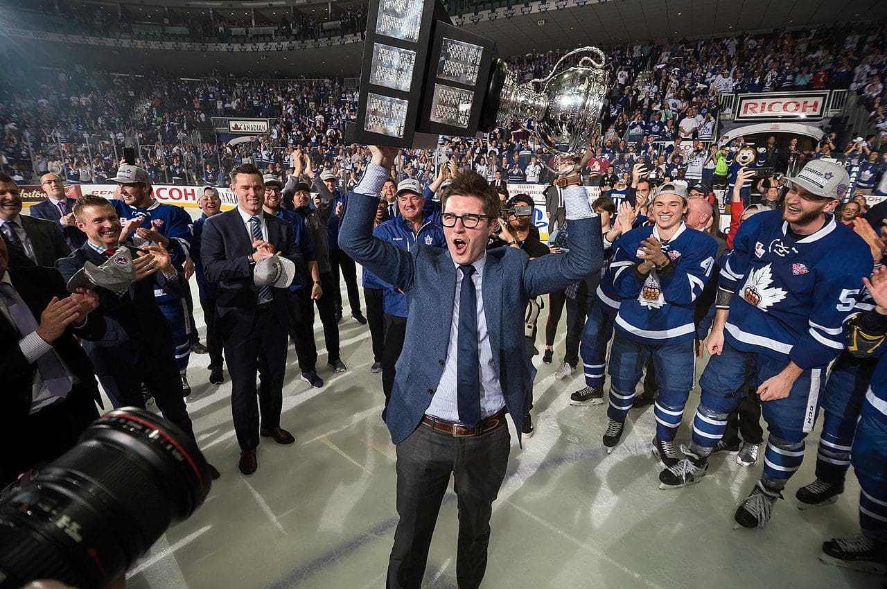 toronto maple leafs core -- Kyle Dubas won the AHL's Calder Cup with the Toronto Marlies in 2018 (Image: Christian Bonin)