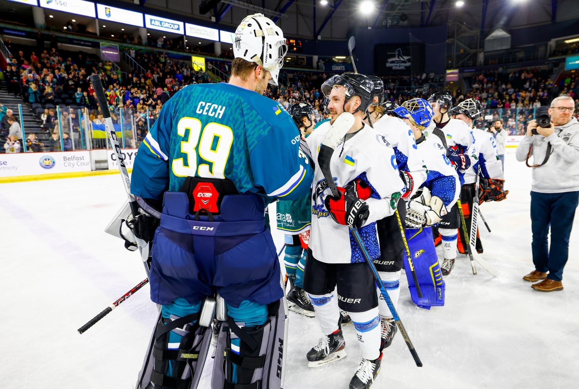 Petr Cech, Belfast Giants (Image: William Cherry)