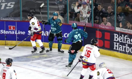 Jordan Kawaguchi, Belfast Giants (Image: William Cherry)